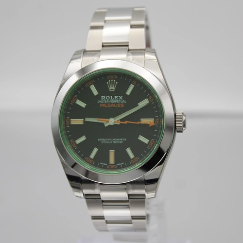 Rolex Milgauss 40mm Steel Black Dial Automatic Mens Watch 116400GV