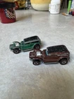 2 VINTAGE HOT WHEELS HK REDLINE THE DEMON  BROWN  And GREEN Cars