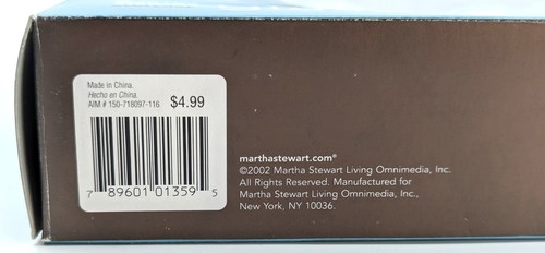 Caja de 4 adornos navideños venecianos “Primera nevada” Martha Stewart 2002 - Imagen 13 de 13