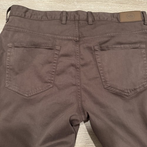 PETER MILLAR Sz 34 Ultimate Sateen 5Pocket Golf Casual Pants MF23B39 Brown Crown - Picture 8 of 9