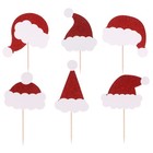  6 PCS Weihnachtskuchendekorationen Cocktail-Picks Für Den Urlaub