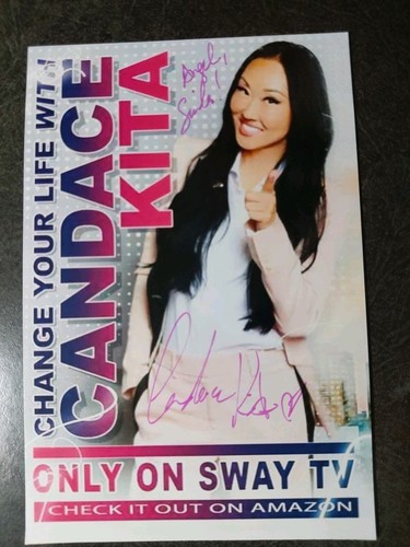 CANDACE KITA Hand Signed Autograph 4X6 Photo & CARD -BEAUTIFUL MODEL & ACTRESS - Afbeelding 3 van 4