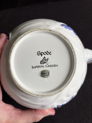 Tetera Spode Imperial Garden - Flores y libélulas retiradas de colección - Imagen 5 de 5