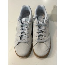 Zapatillas bajas Nike Court Royal gris claro gamuza con suela de goma para mujer 11,5