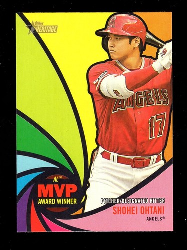 2024 TOPPS HERITAGE MVP AWARD WINNER SHOHEI OHTANI ANGELS