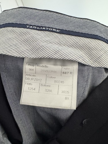 Tagliatore Anzug Dunkelblau Größe 44 Mit Hose In Größe 44 Slimfit - Bild 10 von 15