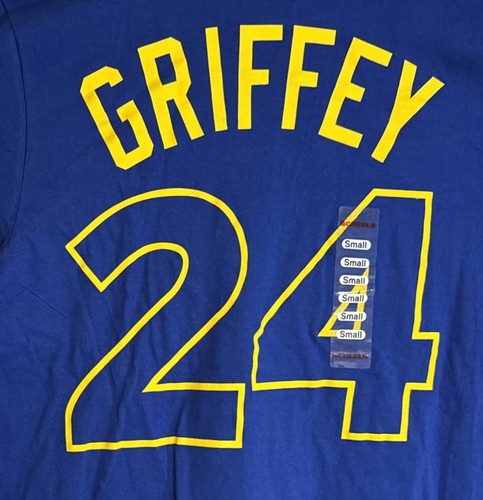 Ken Griffey JR Seattle Mariners NAME NUMMER JERSEY Small T-Shirt neu mit Etikett $ 35 UVP - Bild 6 von 9
