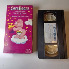 Care Bears Cheer Bear Presents The Gift Of Caring And Bedtime For Care-A-Lot VHS