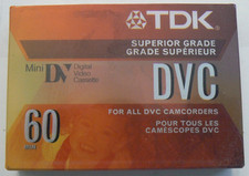 TDK Mini DV DVC60 DVM60ME Superior Grade Recordable Video Cassette NOS SEALED
