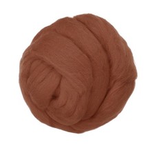 Wool Roving Yarn, 150G/5.3OZ Felting Wool Pure Roving Yarn, Light Khaki