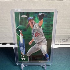 2020 Topps Chrome Green Refractor Rookie /99 Tony Gonsolin Dodgers #114