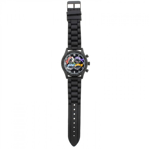 Reloj analógico Teenage Mutant Ninja Turtles con correa de silicona negro - Imagen 2 de 2