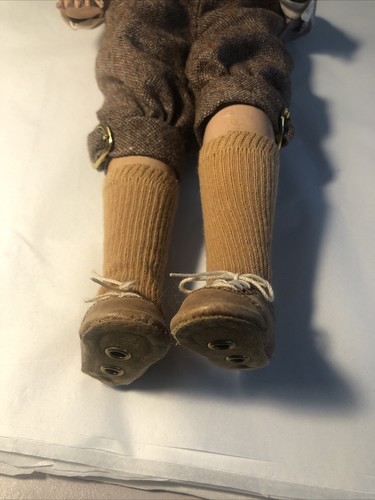 Antike 19 Zoll Schoenhut #407 Junge Puppe in Vintage Kleidung - Bild 8 von 15
