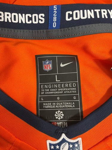 Neu Herren Denver Broncos Bo Nix Nike Orange Spieler Spiel Trikot Größe Large Neu mit Etikett - Bild 6 von 12