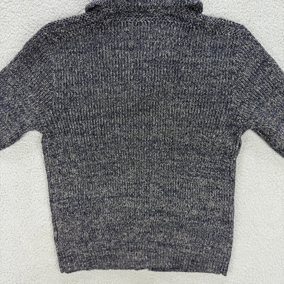RRL Cardigan Mens Small Navy Blue Shawl Knit Sweater Double RL Polo Ralph Lauren - Image 3 of 4