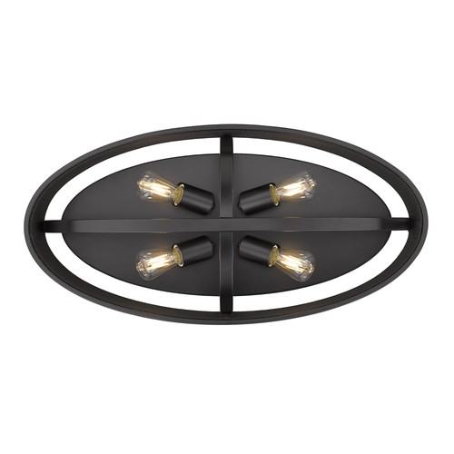 Golden Lighting 3167-FM24 Colson 23"W Flush Mount Ceiling Fixture - Olympic Gold - Picture 9 of 12