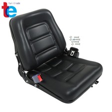 Forklift Tractor Seat Adjustable Backrest Safety Belt for Heavy Mechanical Seat