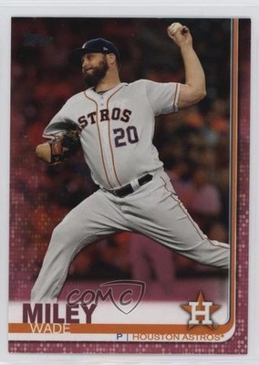 2019 Topps Update Mother's Day Pink 18/50 Wade Miley #US273 nd3