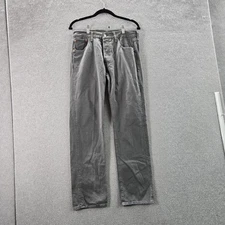 Levi's 501 Men Jeans 30X30 Gray Denim Original Fit Straight Leg Button Fly