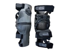 Mobius X8 Pair Knee Braces Small Storm Grey Dirt Bike MX ATV
