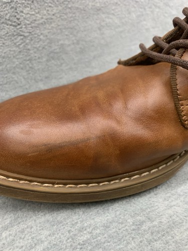 Arkbird Mens 9.5 Oxford Chukka Leather Boots Brown Ankle Casual FZN 18012 - Picture 9 of 17