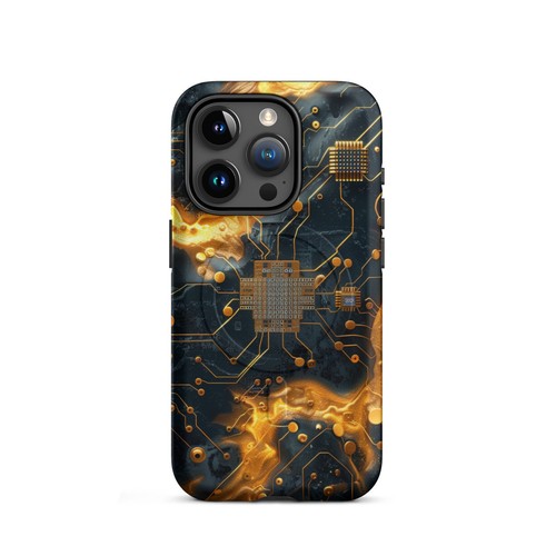 Matte Liquid Circuits MagSafe® Tough Case for iPhone® - Picture 8 of 13