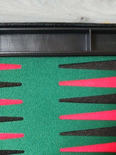 Juego de Mesa Backgammon Clásico Un Juego de Piel de Petrish Hecho en Inglaterra De Colección - Imagen 5 de 24