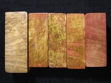 Stabilized Dyed Burl Wood Blocks - Pen Turning/Knife Scale Blanks