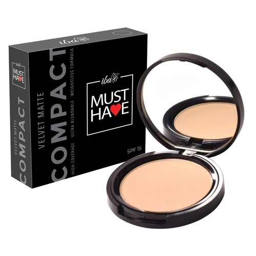 @ Iba Must Have Velvet Matte Compact Powder SPF 15 Color Pure Ivory 9g s666 - Bild 3 von 6