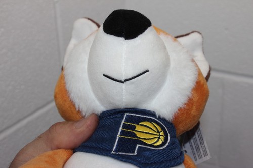 Indiana Pacers Stuffed Animal Plush 12" Bleacher Creature FOX + Bandana Licensed - Picture 21 of 23