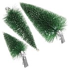  3 Pcs Mini Artificial Christmas Tree Decorated Small Decorative Trees