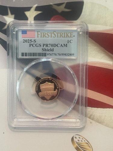 2025 S Lincoln Cent 1C PCGS PR70DCAM FIRSTSTRIKE FLAG PERFECT COIN