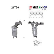 1x Katalysator AS 21750 passend für FIAT OPEL