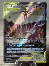 Espeon & Deoxys GX SM240 Ultra Rare Tag Team Pokemon Promo