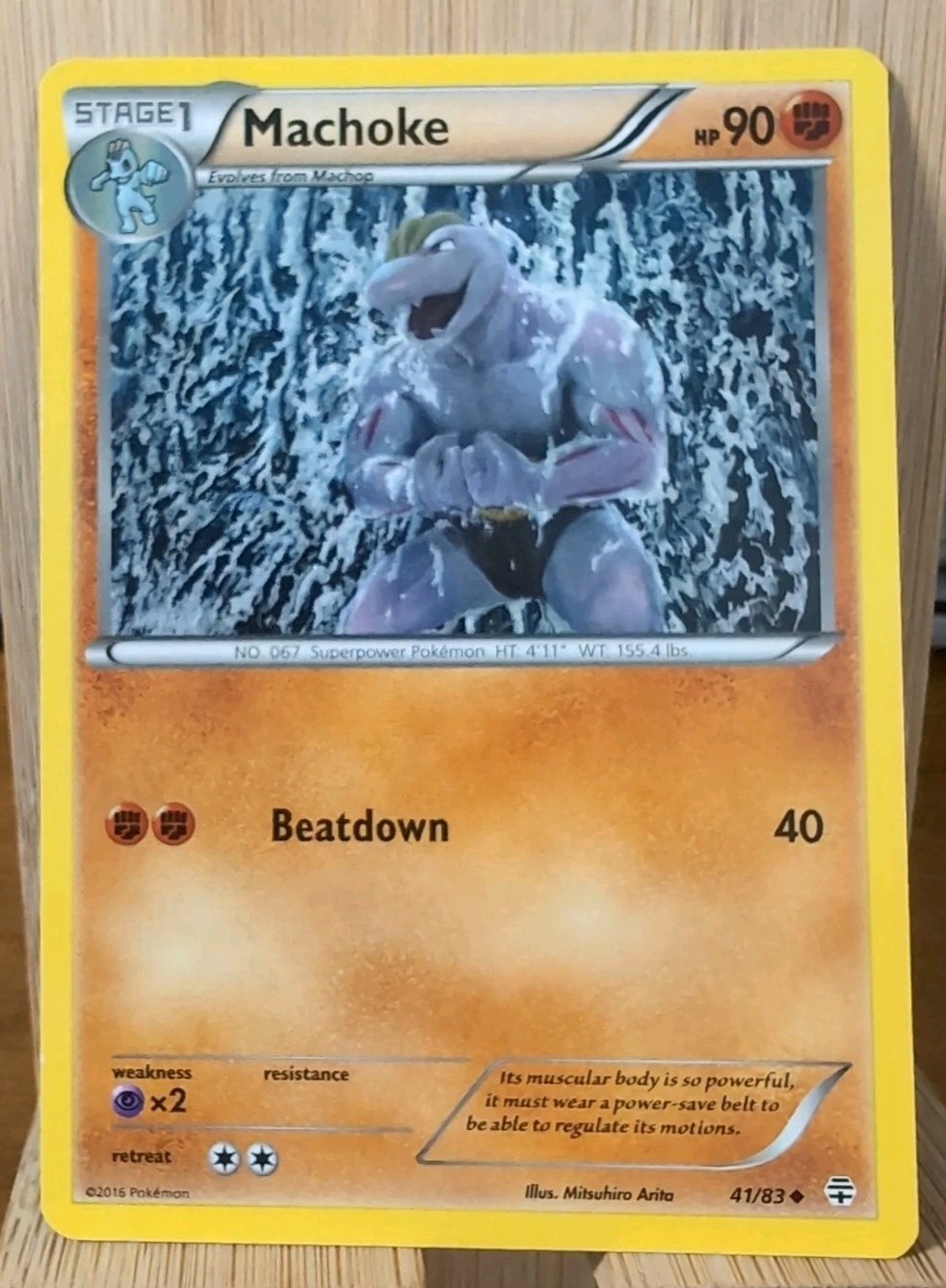 Machoke 41/83 - XY Generations - 2016 Pokemon - LP/NM