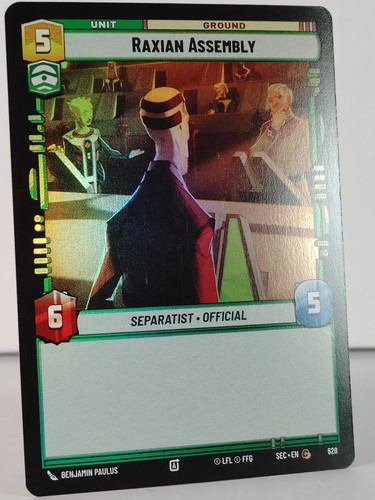 Raxian Assembly FOIL - STAR WARS ILIMITADO Secrets of Power #628 casi nuevo -T - Imagen 2 de 6