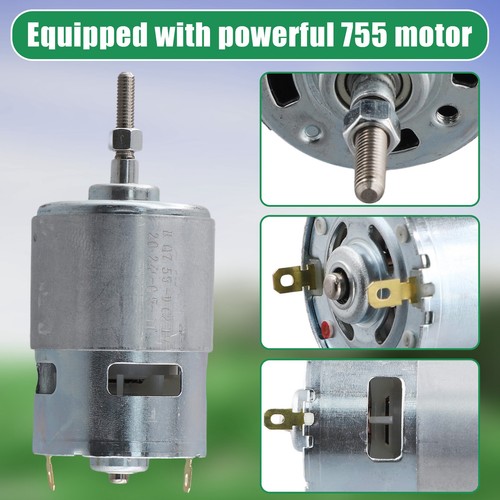 755 DC Motor for Trimmer 21V Grass Cutter Motor with Long Shaft for9792 - Picture 6 of 7