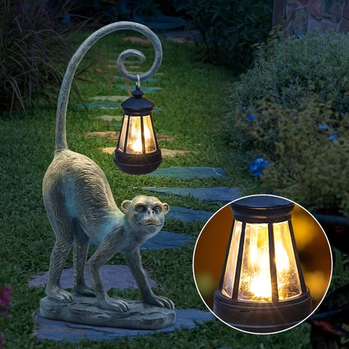 Statue with Solar Light Whimsical Garden Decor Good Luck Gifts for WomenOutdoo - Picture 4 of 6