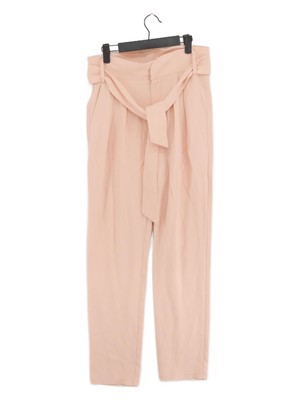 Pantalon de costume femme Sezane UK 8 tendance rose 100% viscose droit