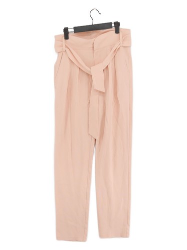 Pantalon de costume femme Sezane UK 8 tendance rose 100% viscose droit