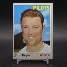 1970 Topps #667 Bob Meyer Seattle Pilots Vintage High Number Baseball Card