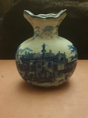 Blue And Green Pottery Round - Picture 2 of 3