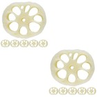  12 PCs realistische Miniatur -Lotus -Wurzelscheiben entzückende Mini -Lotus