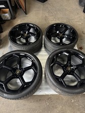 GENUINE LAMBORGHINI HURACAN EVO ALLOY WHEELS WITH USED TYRES