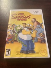 The Simpsons Game (Nintendo Wii, 2007) Complete with Manual (Tested Clean Disc)