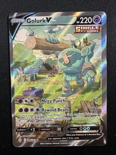 Golurk V Alternate Full Art 182/203 SWSH07: Evolving Skies Holo Pokemon English