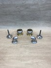 MOEN MONTICELLO Towel Bar Mount ONLY And Trim  in Platinum w/ Brass RARE NO BAR