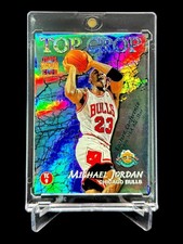1996/97 Topps Stadium Club MICHAEL JORDAN TOP CROP HOLO Foil TC9 Payton RARE SSP