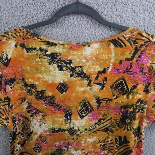 Jane Ashley Top Damen Large Freizeit Lifestyle Abstrakt Pailletten Kurzarm - Bild 7 von 9