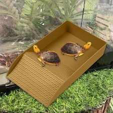 Reptile Bathtub Practical Basking Plat Sunbathing Anti Slip Reptile Pool